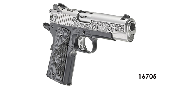 Pistole Ruger SR1911 Commander-Style Southport 4.25" .45 ACP - Schwarz/Grau - Limited Edition, Bild 2